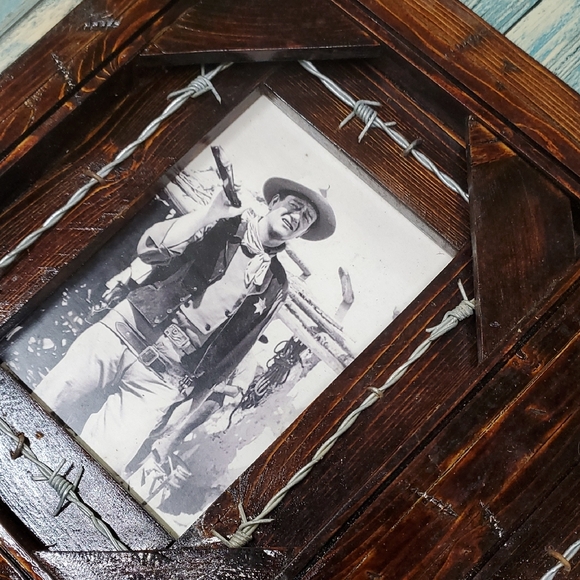 Rustic Brown Double Photo Frame - Picture 5 of 7